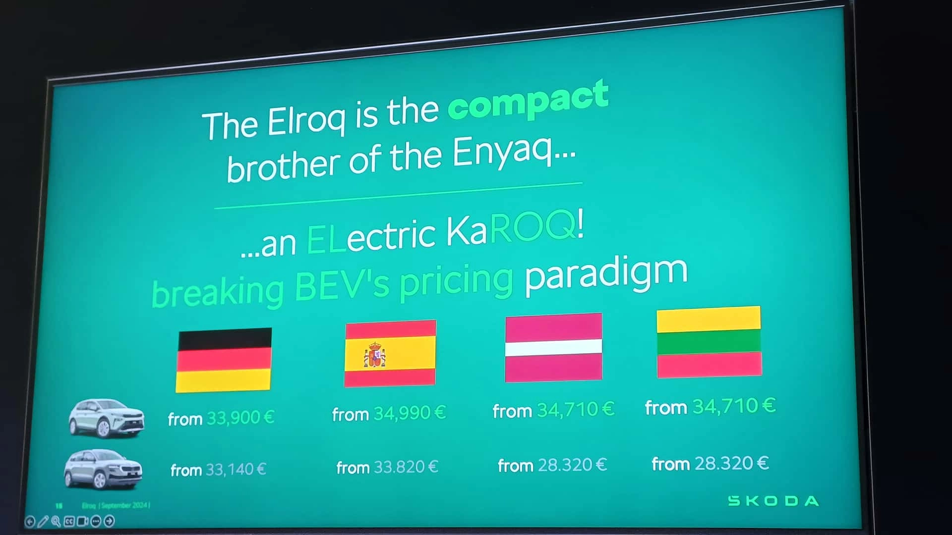 Der elroq ist kaum teurer als das verbrenner aquivalent skoda karoq